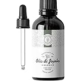 100ml Olio di Jojoba Bio, Spremuto a Freddo, Puro - 100% naturale per la cura di pelle, capelli, viso, barba - Flacone di vet