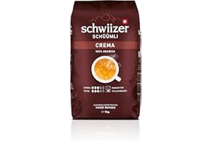 Schwiizer Schüümli medium_roast, Crema Ganze Kaffeebohnen 1kg - Intensität 3/5 - UTZ-zertifiziert