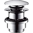 hansgrohe Waste Set Push-Open for Basin and Bidet Mixers, Chrome, 50100000