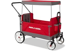 Radio Flyer Convertible Stroll 'N Wagon, Red