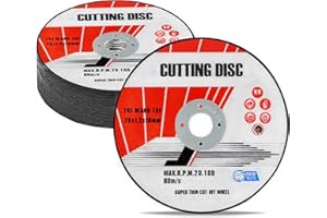 SONDENG 18PCS Angle Grinder Discs 10mm X 76mm X 1.2mm,Cut Off Thin Metal Stainless Steel Fast Clean Cutting Disc, Cutting Wheels Metal Grinding Discs for Angle Grinder