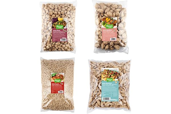 Vantastic foods Sojasnät + granulat + medaljonger + tärning | ekonomi-set värdepaket