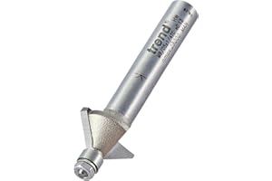 Trend Professioneller Mini-Fasenfräser 45 Grad, 1/4 Zoll Schaft, 14,3 mm Schnittdurchmesser, 6,35 mm Schnittlänge, Hartmetallbestückt, MB/05X1/4TC