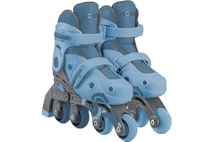 Globber - Learning 2EN1 - Rollers évolutifs d'apprentissage - Taille 2 du 30 au 33, Bleu