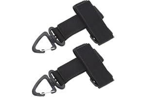 2pcs Gants Multifonctionnels Boucle de Rangement Ceinture Tactique Mousquetons Suspendus en Nylon pour Camping Randonnée Extérieur 23x12.5cm