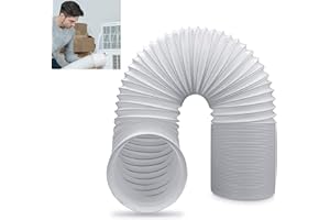 HONEYHOUSE Portable Air Conditioner Hose with 5.9" Diameter, Counter Clockwise Thread & Length up to 59" AC Exhaust Hose for Portable AC Vent Compatible with Haier LG Delonghi Air Conditioner Parts