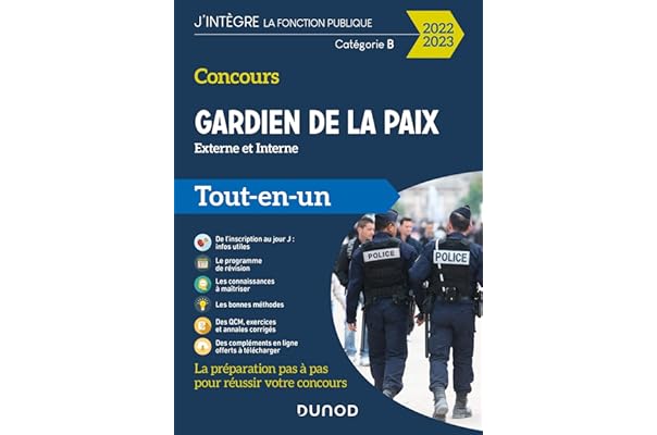 Calendrier Concours Gardien De La Paix 2023 Amazon.fr - Concours Gardien De La Paix 2022-2023: Tout-En-Un (2022-2023) -  Priet, Benoît, Sourflais, Albert, Richard, Yannick, Pelletier, Corinne,  Rosard, Frédéric, Bautheney, Hélène, Couarc'h, Thibault, Boismoreau, Rénald  - Livres