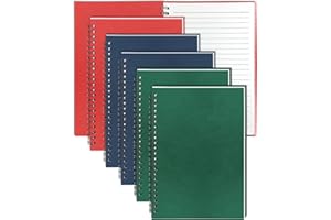 GINMLYDA 6 Pezzi Quaderni Spirale A5, 21x14cm 60 Fogli a Righe Copertina in Carta Kraft Colorati Assortiti Blocco Note Spirale Quaderno Appunti con Rilegatura a Spirale per Appunti Progetti di Ufficio