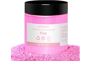 JEMESI Epoxidharz Farbe metallic, Seifenfarbe - Mica Powder, Epoxy Resin Farbe Farbpigmente Pigmentpulver Farben Pigment (Rose)