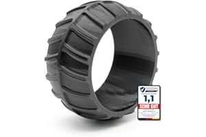 3DHerb Radschutz XL kompatibel mit Worx Landroid Frontrad Profil Erhöhung Überzug M500 M700 S300 M1000 (Plus), LandXcape LX790 uvm. - robustes Profil Tuning - Traktionsverbesserung Made in Germany