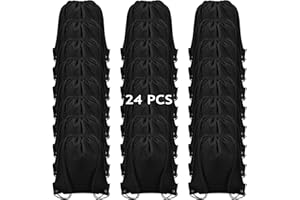 RLGPBON 12/24/48 PCS Sacche con Coulisse per Sport Gym，Zaino Sacca da Ginnastica ，Sacchetti per Palestra Sacchetto Sportive Borse da Viaggio Zainetto Scuola per Bambini Borsa Scarpe（43x34cm）