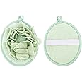 Sibba Loofah Body Scrubber 1 PC Exfoliating Mesh Pouf Sponge Scrubbers Use in Shower Scrub Bath Ball Pack Back Washing Baby Bathing Puff Pad(Green)