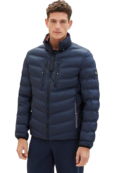 TOM TAILOR Herren 1037351 Coated Field Jacke mit Abnehmbarer  