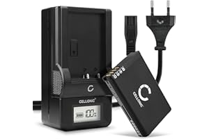 CELLONIC, Batteria GPS Compatibile con Garmin Alpha 100, Montana 600, Alpha 200 (2200mAh, 3.7V) + Caricabatteria Batteria di Ricambio 010-11599-00 010-11654-03 361-00053-00