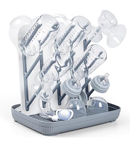 Boîte Rangement Biberons Avec égouttoir - Housse Protectrice Anti-poussière Pour Bébé