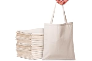 Top Urban Tote Bag Plain Natural Cotton Bag Ideal for Shopping Printing and Decoration Lightweight Reusable Canvas Fabric Bags for DIY, Advertising, Promotion, Gifts