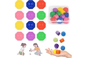 Vibbang 12 Stück Gonggi Korean Game, Gonggi Traditionelles Koreanisches Spiele, Gonggi Jack Stone Pebbles Set, Klassischer Hand Auge Koordinationsspaß, Pädagogisches Interaktive Spielzeug für Kinder