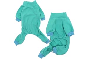 HuaLiSiJi Pijama Perro Pequeño Pijama para Perros, Elástico y Fuerte, Fácil de Usar y Quitar, Adecuado para Perros Pequeños y Medianos (Azul, XX-Large)
