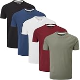 Charles Wilson Pack of 5 Plain Round Neck T-Shirts