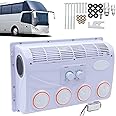 ELOMAS Truck Rv Rooftop Air Conditioner,Conditioning Evaporator Assembly,12V/24V DC Air Conditioner Truck RV Excavator Van Farm Vehicle Type Air Conditioner,24V