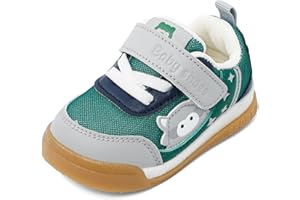 LACOFIA Scarpe Primi Passi Bambino Scarpine Neonato Sneakers Bimbo con Suola Gomma Antiscivolo