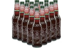 THE GREAT CANADIAN TEA Cola Zero Bio | Galvanina | 12 Bottiglie in Vetro Scolpito | 355 Ml | Senza Calorie | Eccellenza Italiana | Soft Drink | Bibita Gassata Biologica | Ingredienti per Cocktail