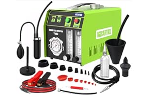 MR CARTOOL EVAP Macchina del Fumo Doppia modalità per Auto con Manometro Digitale e Misuratore di Flusso di Fumo e Contatore dell'olio, Diagnostico per Rilevatore di Perdite di Carburante Auto 12V