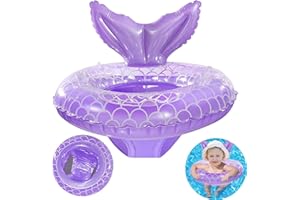 CYCFMYYLY Baby Swimming Float, Inflatable baby float with Safety Seat, Baby Swimming Ring for Babies 3-36 Months Toddlers Infant Training Summer Baby Bath Float