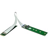 Sintech M.2 NVME Extender,NGFF M-Key PCIe SSD Extention Card with Anti-electromagnetic Foiled Cable 20CMS (Silver Cable)