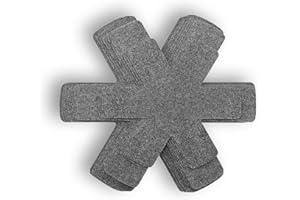 VGE Separadores de Sartenes de Fieltro - 15 Unid Protector Sartenes (3 Tamaños: 38cmx5,35cmx5,26cm) Antideslizante para Ollas, Sartenes, Vajilla | Salvamanteles, Organizador Cocina, Hogar y Cocina