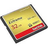 SanDisk Extreme CompactFlash Speicherkarte 32 GB (Für DSLR-Kameras, UDMA7, Schreiben mit 85 MB/s, Übertragen mit 120 MB/s, VP