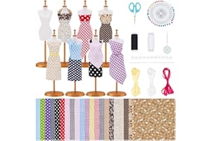 FREEBLOSS Kits de Diseñador de Moda para Niñas Kit de Costura de Diseñador para Niño con 3 Maniquíes Creatividad DIY Arts Crafts Kit Kit de Costura para Niño Adolescente Regalo Cumpleaños