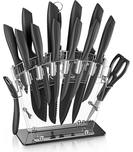 RL-KSS600 - Set di 8 coltelli professionali in acciaio INOX, colore: Argento