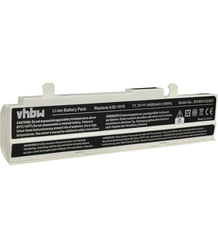 Vhbw Batteria Li-Ion 4400mAh Per Asus Eee PC 1215B/1215N | Ricambio A32-1015 10.8V 47.52Wh - 3