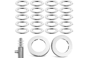 ENUTROF Fitschenringe Φ14 * 20 * 2,0mm Zimmertüren Spezial Tür Unterlegscheiben Edelstahl Türscharnier Montageringe Ohne Abriebspuren für Standard Zimmertüren 20Stk(M14)