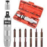 Gunpla 14 Piece Impact Driver Set, Industrial Grade 40CR Alloy Steel Manual Impact Driver with Phillips Slotted Hex Driver, R