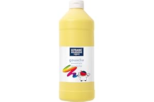 Lefranc Bourgeois - Gouache liquide Essentiel pour enfants - Bouteille 1L - Jaune