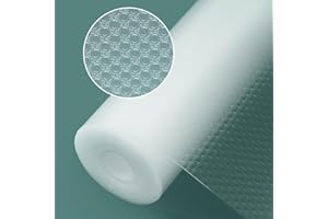 Origuuds Tapis Fond de Tiroir, Tapis de tiroir Non-Adhésif Antiderapant, EVA Plastique Tapis de Frigo Peut être Coupé en Taille pour Protection Tiroir Placard Cuisine (Transparent/30cm x 300cm)