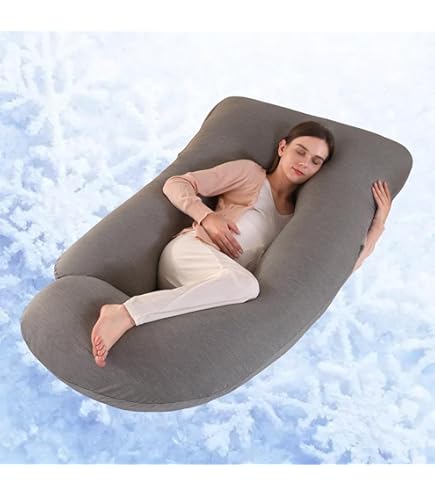 Cusino Gravidanza Cuscino Gravidanza Frida Mom Regolabile - Forma U, C, L, I, Supporto Pancia E Fianchi, Grigio Cuscino Forma U C L Frida Mom