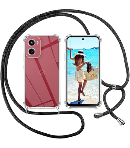 Custodia Girocollo Per Motorola Moto G84 5G - Cover Trasparente TPU Con Cordoncino Regolabile - Antiurto, Antigraffio, Pratica E Sicura - 2