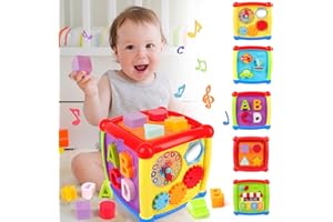 kramow Juguete Educativo para Bebés de 1 y 2 Años, Centro de Actividades Musical con Sonidos y Luces, Juguetes Interactivos para el Desarrollo Infantil