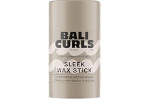 ‎BALI CURLS BY HANK GE BALI CURLS Sleek Wax Stick – Extra starker Styling Stick für Sleek Looks & Ponytails – Transparentes Haarwachs gegen fliegende Haare – Vegan – 40g