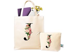LA FÁBRICA DE INVENTOS Bolsas de Tela Personalizadas - Tote Bag Personalizada + Neceser - Bolsa Tela Personalizada Mujer - Regalos Personalizados - Regalo Original Mujer - Bolsa Compra Reutilizable