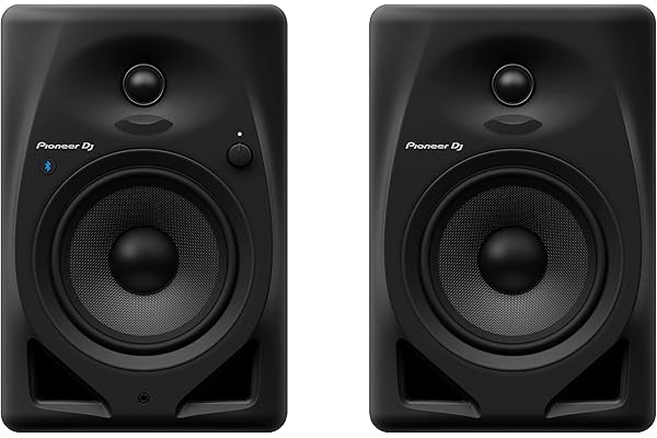 Pioneer DJ DM-50D-BT Enceintes de monitoring de bureau 5 pouces avec fonctionnalité Bluetooth® (Noir)