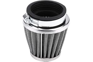 Filtro de aire Terisass Moto Filtro de aire Cleaner Moto modificado Kit de admisión filtro de aire de admisión de reemplazo para Yamaha(60 mm) + filtro de aire moto filtro de aire