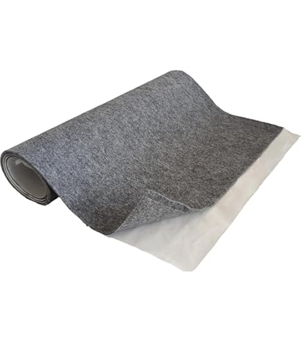 TAPHICEROS Hemelstof met Foam - 300x180 cm Lichtgrijs - Verkocht per meter - Hemelbekleding Stof voor Auto - Textiel Meterware - Autodaken Material Raratie Set voor Dakhemel - Hoge kwaliteit