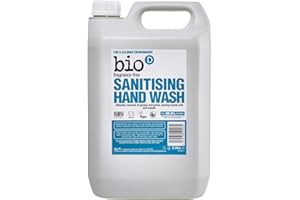 GEAKV Bio-d Fragrance Free Sanitising Hand Wash - Vegan and Eco Friendly (1 x 5 Litre)