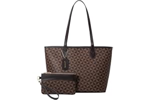 JANZORE Handtasche Damen Tasche Tote Bag Umhängetasche Schultertaschen Henkeltaschen Handbags Fashion Leder Taschen Mit Geldbörse 2pcs Set