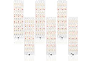 JKOKPMG Lámpara para plantas de 810 LEDs, Espectro completo LED, 6 luces de crecimiento, luz de crecimiento con temporizador 3/9/12H, 10 niveles de brillo para plantas de interior