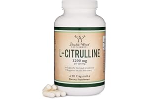 DOUBLE WOOD SUPPLEMENTS L Citrulline1,200mg Per Serving, 210 Count (L-Citrulline Increases Levels of L-Arginine and Nitric Oxide) Muscle Recovery Supplement